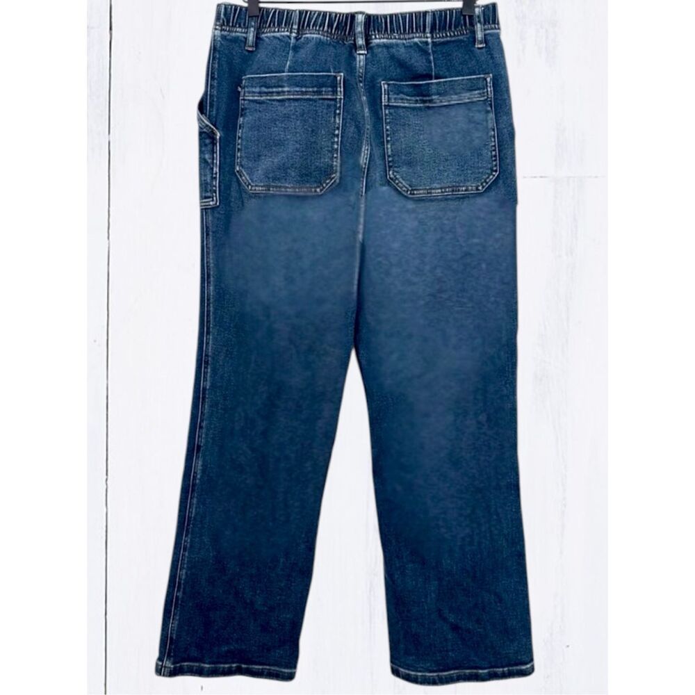Judy Blue Drawstring Wide Leg Jeans High Rise Medium Wash Relaxed Fit NWT - Picture 13 of 16
